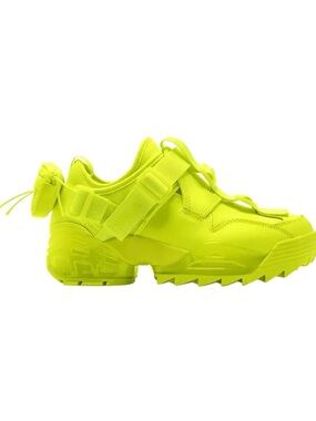 2023 Fila Kids Unit V2 'Safety Yellow' Chunky Strap Sneakers